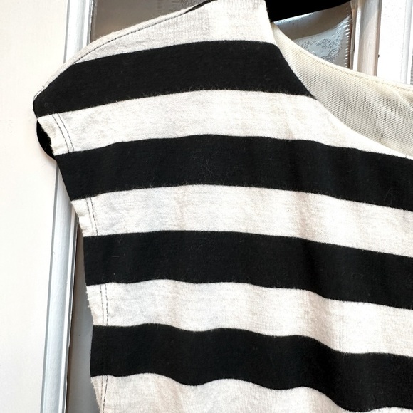 Alice and Olivia by Stacey Bendet Black White Striped Dress Size Medium - Picture 2 of 12
